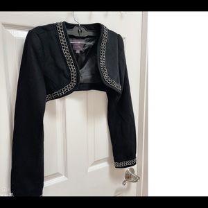 Crop top with chain decorations